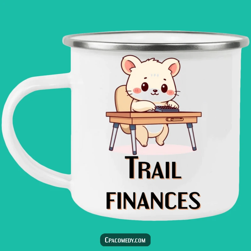 Funny Calculator Animal Camping Mug: Diligent Outdoorsy Humor Gift