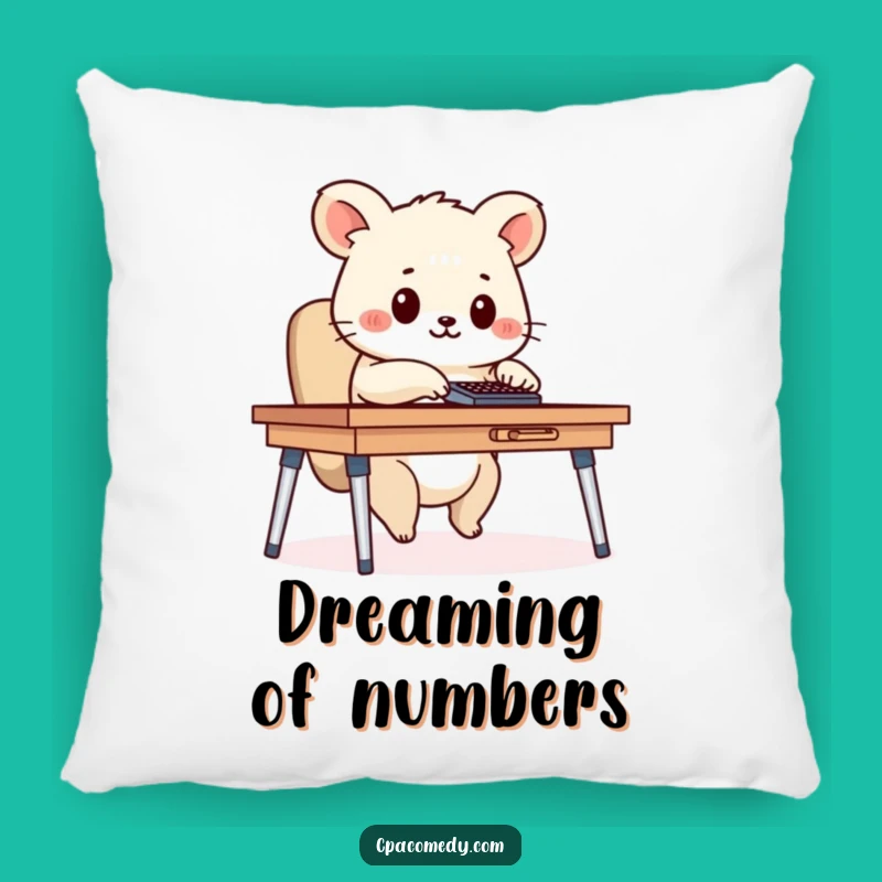 Funny Calculator Animal Pillow: Cozy Decor for Diligent Workers, Hilarious Gift