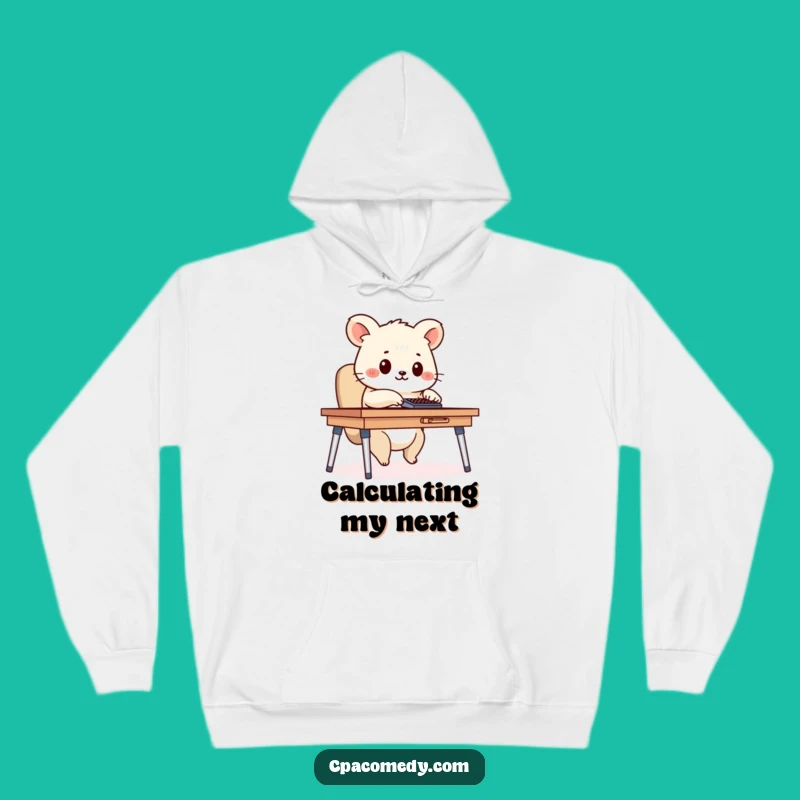 Funny Calculator Animal Hoodie: Cozy & Humorous Desk Worker Gift