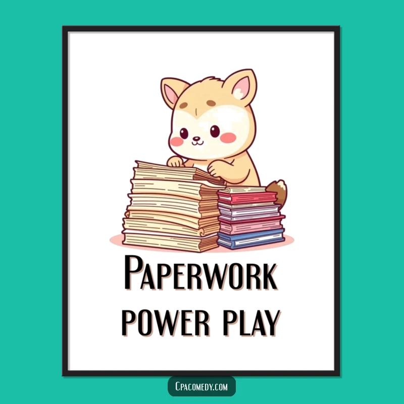 Funny Free Printable Wall Art: Paper Sorting Animal Art Downloadable Decor