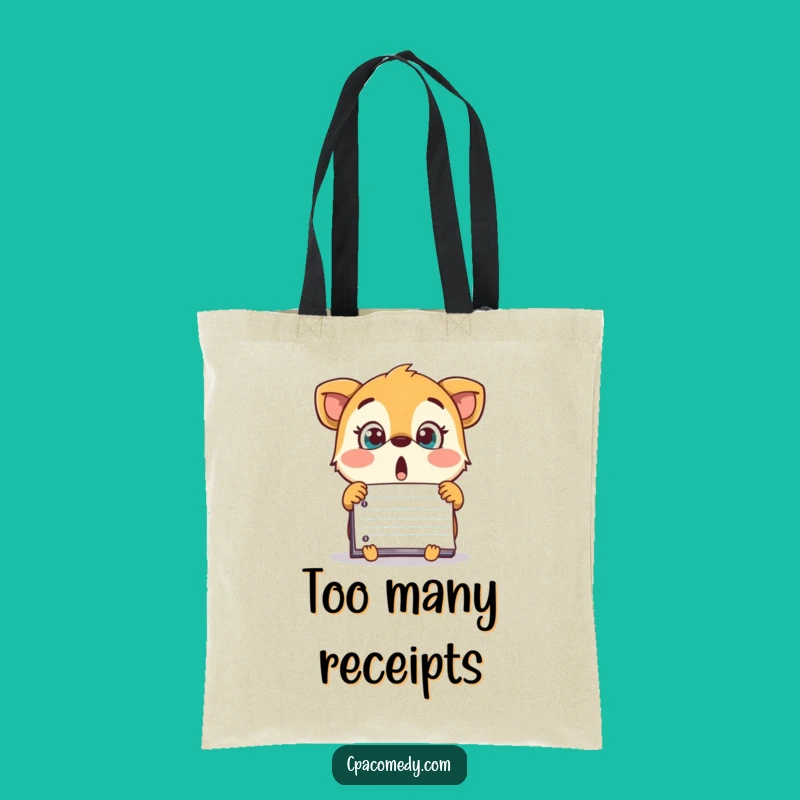 Funny Ledger Animal Tote Bag: Shocked Carry-All for Humor Gift